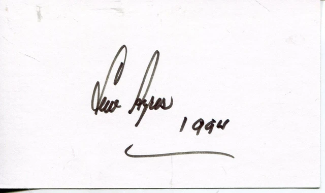 Lew Ayres Autograph Actor All Quiet On The Western Front Dr Kildare Signed Card