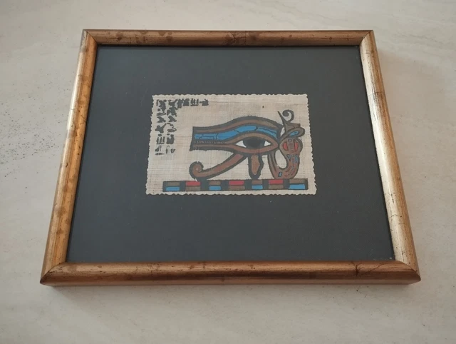 Ägyptischer Papyrus „Das Jüngste Gericht“ – Handgemalt & Original Aus Ägypten – Ca. 20 X 47 Cm