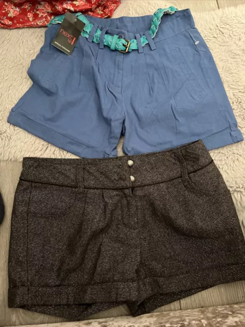 2 Pairs Of Girls Shorts Age 12 Years