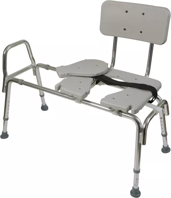 Handicap Shower Chair Bathtub Sliding Seat Transfer Bench Mobility Assist Adult