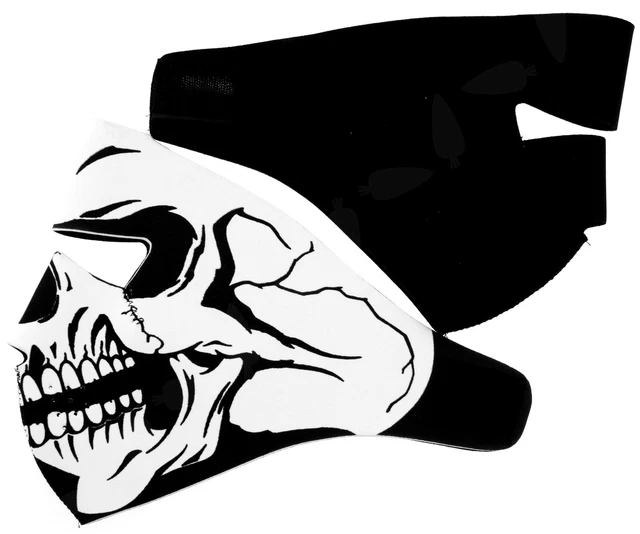 Schädel Design Totenkopf Bandana Gesichtsmaske Kit Motorrad Ski Biker