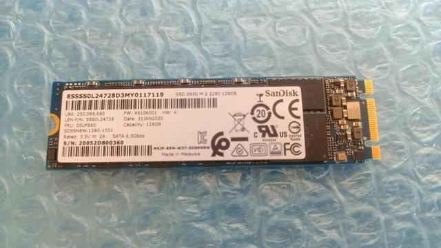 SANDISK SSD X600 M.2 SATA 2280 128GB Solid State Drive 10-Pack