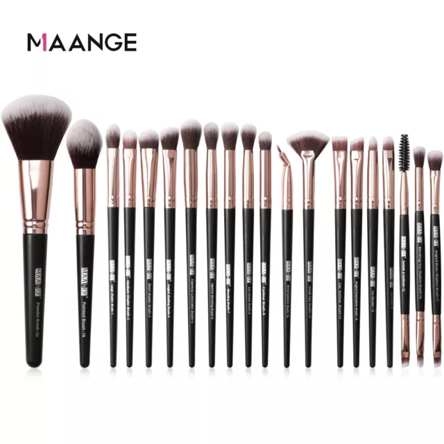 20Pcs Make Up Brushes Set Eyeshadow Eyeliner Lip Powder Foundation Blusher Tools