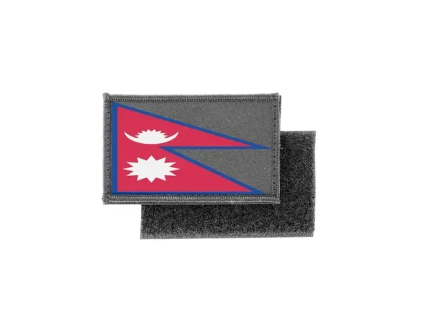 toppe toppa patch bandiera stampado applique banderina nepal nepalese