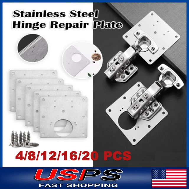 420X KITCHEN CUPBOARD Door Hinge Repair Kit Plate and Fixing Screws