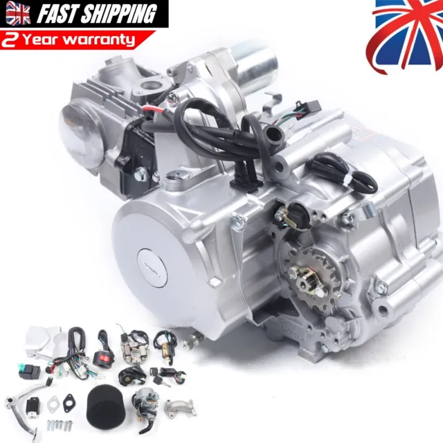 125CC SEMI AUTO Engine Motor Kit 4-Speeds with Reverse For ATV Go