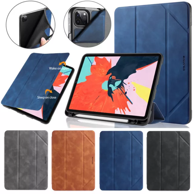 Leather Smart Case Flip Stand Cover For Apple iPad 5 6 7 8 Mini 4 Air 3 2 Tablet