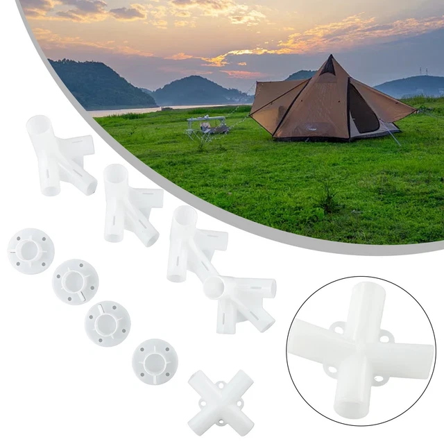 Lot 9 Connecteurs Rechange Tente Tonnelle 3x3m – Pieds D'Angle, Connecteurs Toit & Central, Pièces Plastique Solides