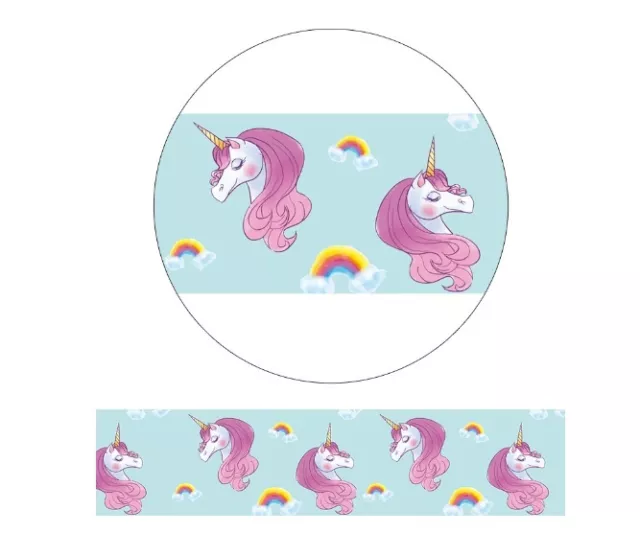 Magical Unicorn Horse Pony Washi Tape Decorative Scrap Book Craft 1.5 CM x 10M