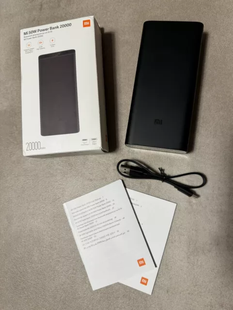 Xiaomi Mi 50w Power Bank 20000mAh. Ladegerät mit 2 Wege Tragbares Schnellladung