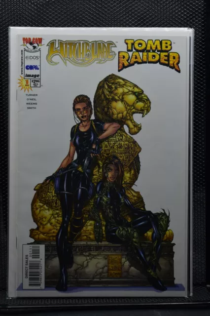 Witchblade Tomb Raider #1 Michael Turner Cover A Top Cow Image Comics 1998 9.0