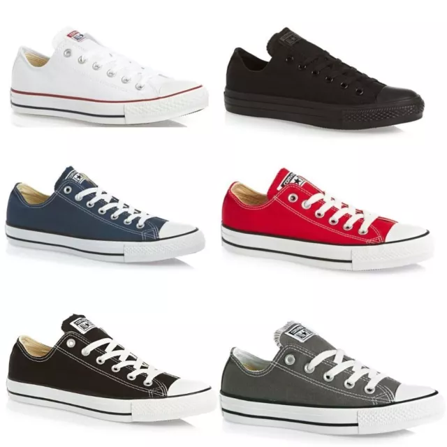 Converse All Star Low Top WOMENS & MENS Canvas Trainers Shoes - Multicolour