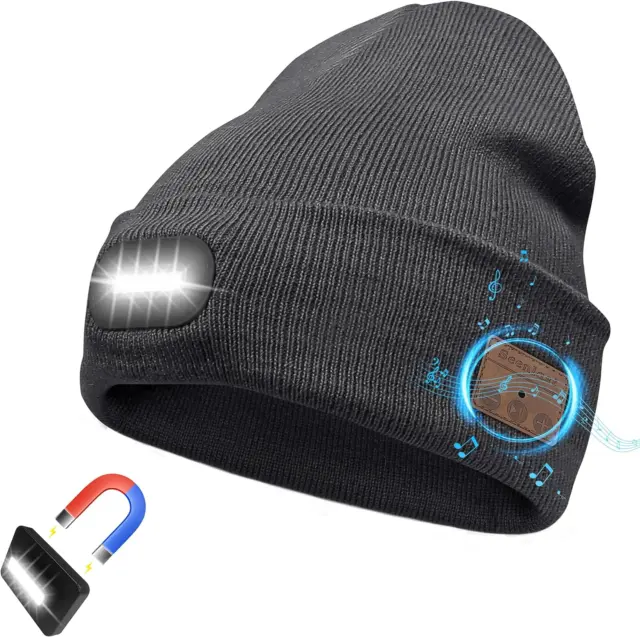 BUTHY Idee Cadeau Original Homme/Femme/Papa, Utile Bonnet Bluetooth pour  Lampe Frontale, pour Noel, Anniversaire : : Mode