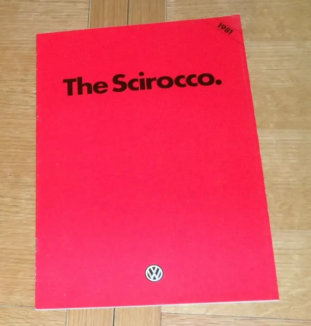 Volkswagen VW Scirocco Brochure 1980-1981 - 1.6 GLS & GTI