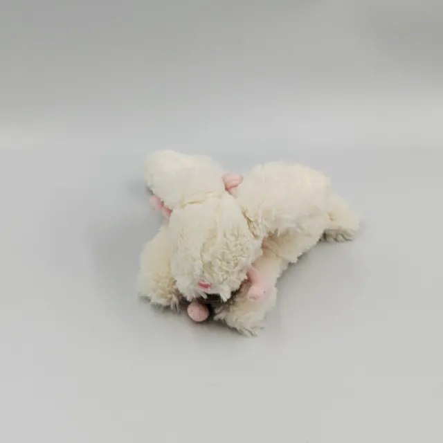 Doudou et compagnie lapin blanc rose Bonbon 16 cm - 31170