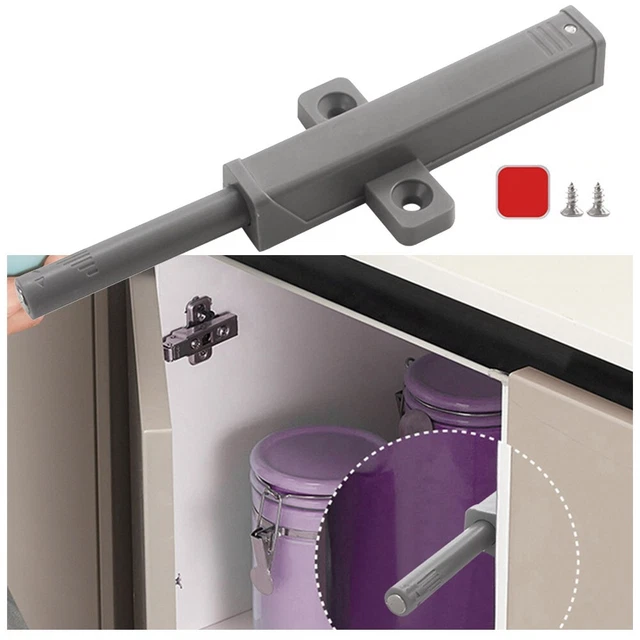 Set 10 Ammortizzatori Softclose Per Porte Armadi - Antislam, Colore Grigio, Facili Da Installare