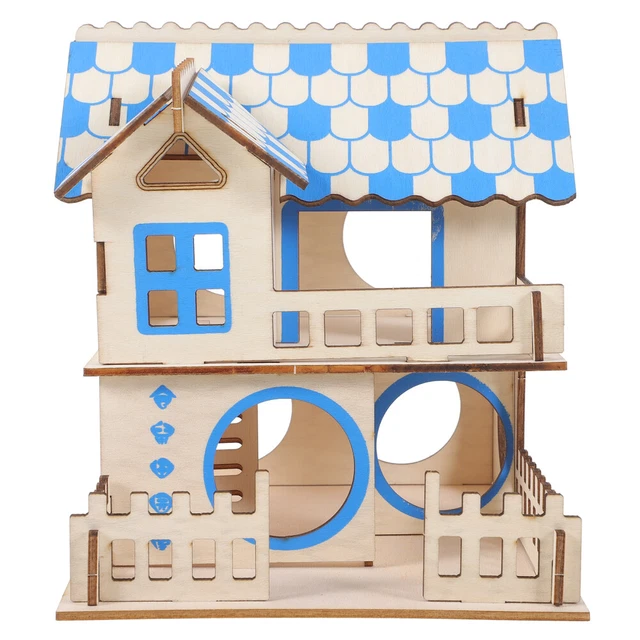 1PC Warme Kleine Pet Tiere Bett Holz Hamster Villa Hedgehog