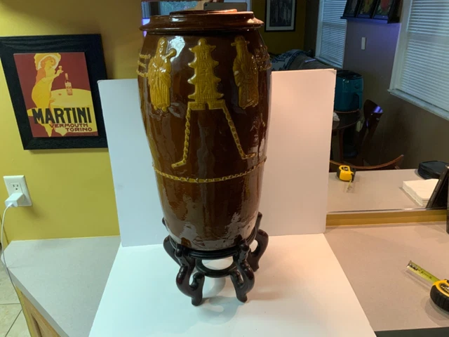 Korean Terracotta Kimchi Storage Jar Circa 1890-1920