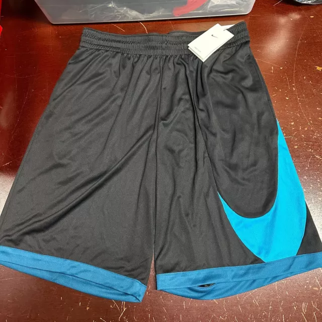Nike Mens Black Dri-Fit- 3.0 Loose Fit At Knee Length Athletic Basketball Shorts