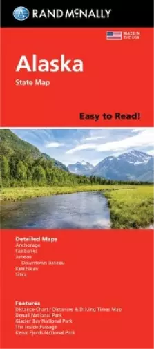 Rand McNally Easy to Read: Alaska State Map (Map)