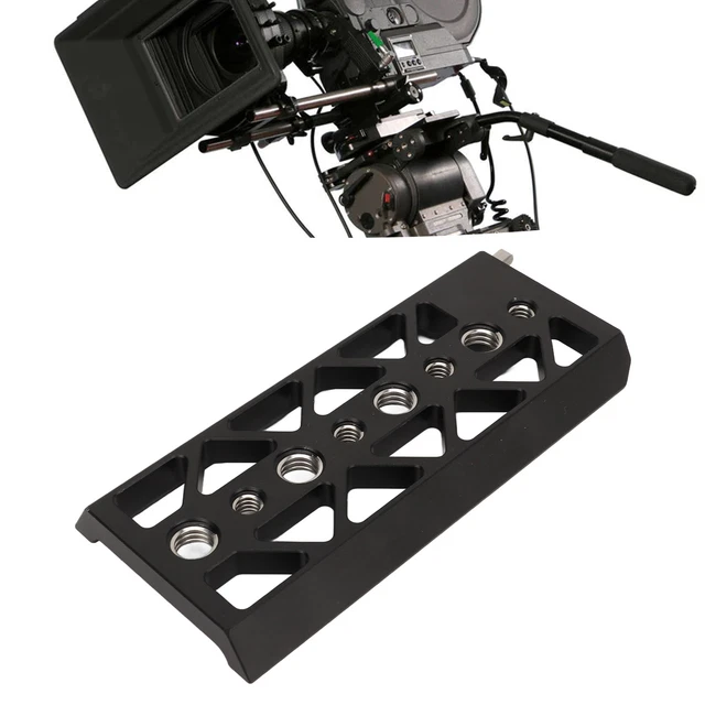 Lightweight Camera Safety Dovetail Plate With 1/4 3/8 Inch Thread Hole For