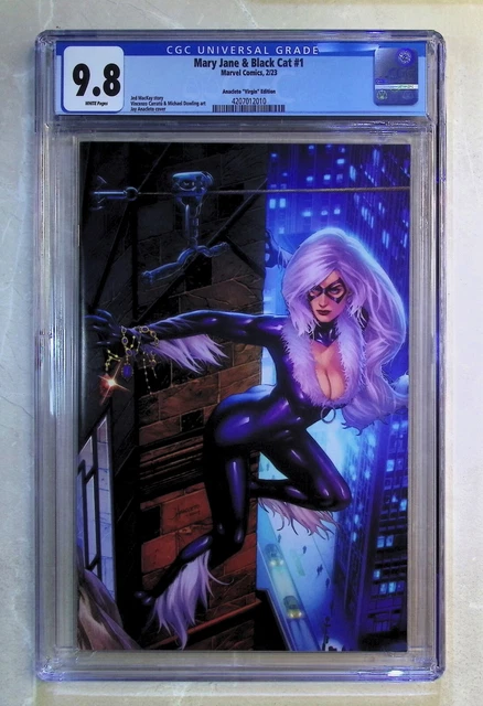 Mary Jane & Black Cat #1 2023 Marvel Comics Jay Anacleto Virgin Variant CGC 9.8