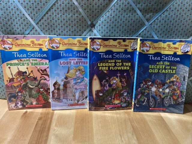 Geronimo Stilton Thea Stilton Lot of 4 Children's Chapter Books Scholastic PB