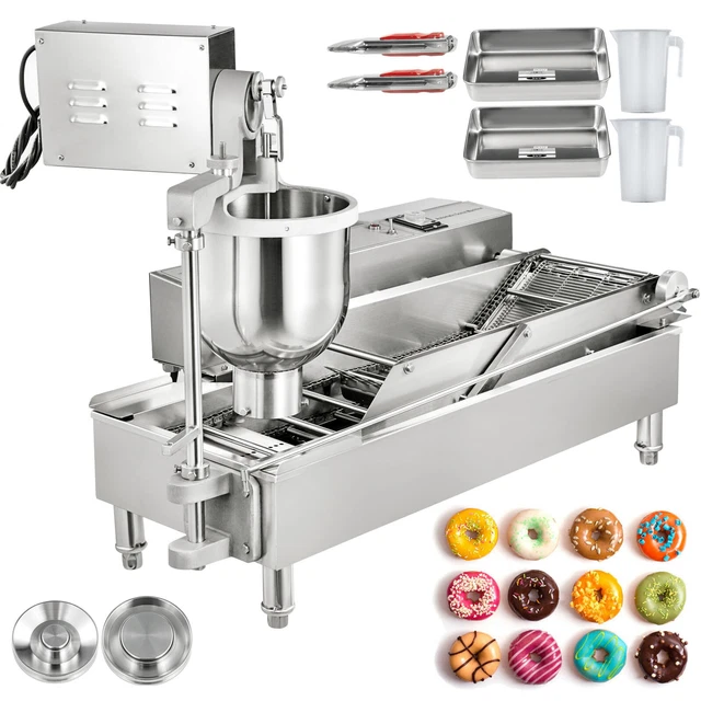 VEVOR Machine de Donuts Machine à Beignet Appareil Donuts Automatique 2 Rangées
