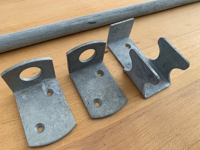 18 inch Long, 5/8" Dia. Hot Dipped Galvanized Gate Slide Bolt / Barrel Latch 3