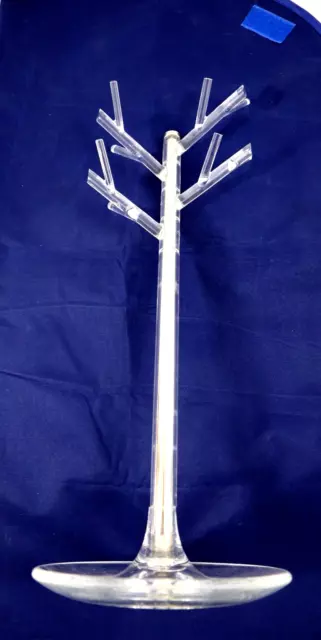 Umbra Icelet Jewelry Scarf Stand Acrylic Lucite & Metal Holder Tree Display