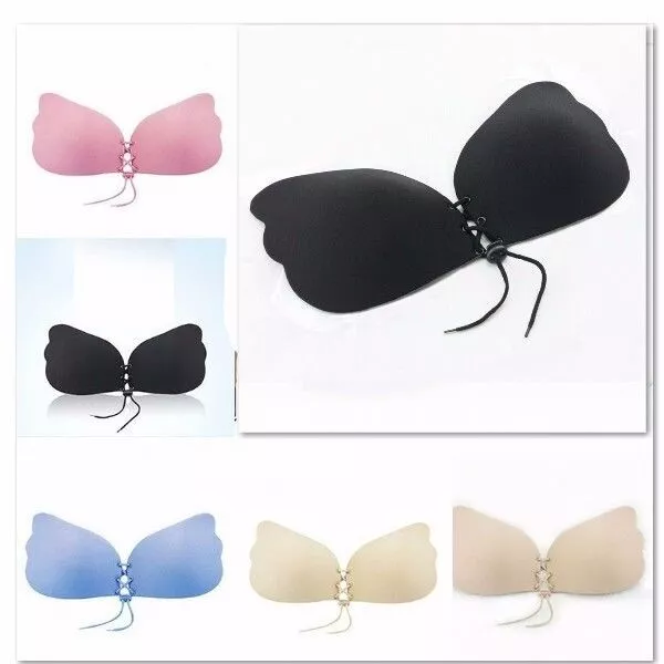 Silicone Adhesive Stick On Magic Push Up Gel Strapless Invisible Bra  Backless