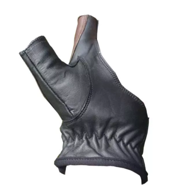 Real Leather Black Archery Left & Right | Hand Bow Glove Adjustable