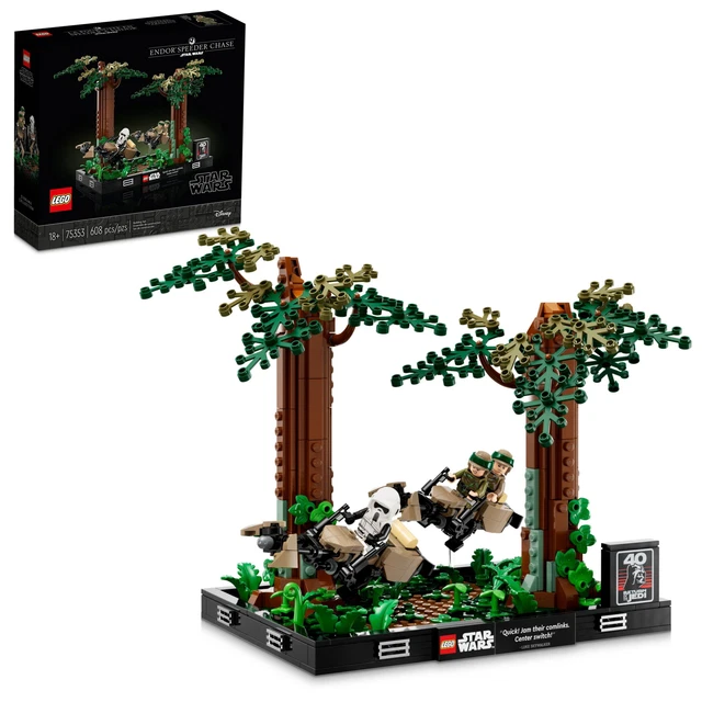 LEGO Star Wars Endor Speeder Chase Diorama 75353 Collectible Gift for Star Wars LEGO Star Wars Endor Speeder Chase Diorama 75353 Collectible Gift for Star Wars