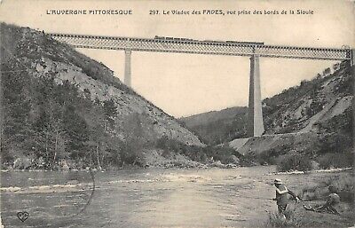 CPA 63 the viaduct of bland vue prise des Bords de la sioule