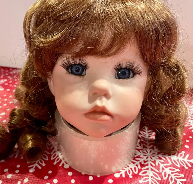 Dianna Effner's Porcelain Hilary Doll Head Reproduction Hand Painted
