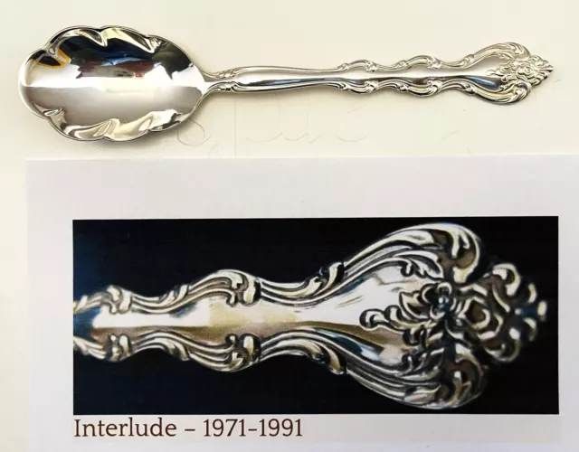 International Silver (IS):  Silverplate Interlude 1971 Sugar Shell Spoon:  Nice!