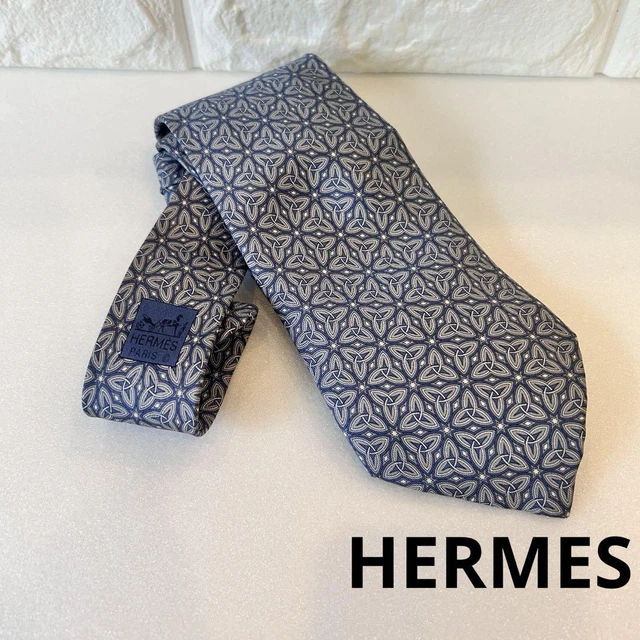Cravate Homme Jhane Barnes 100% Soie - Rayée Beige Et Bleu - Longueur Classique - Comme Neuve