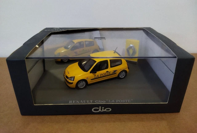 Coffret UNIVERSAL HOBBIES 1/43 (Réf. 7711221729) - RENAULT CLIO "LA POSTE"