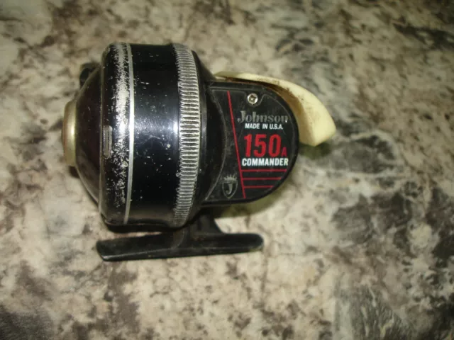 VINTAGE JOHNSON 150A Commander Fishing Reel Made in USA bin 826 $29.99 -  PicClick