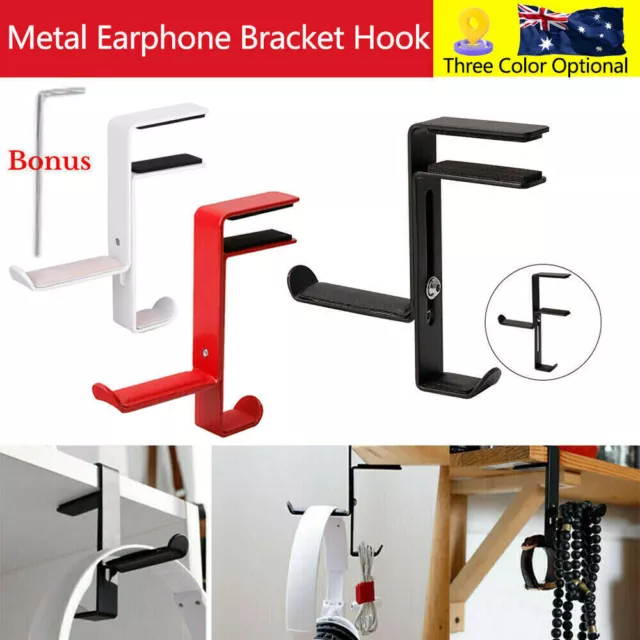 Metal Earphone Headset Desks Display Stand Hanger Holder Headphone Bracket Hook