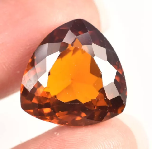 Granato hessonite arancione naturale certificato da 15,80 ct, pietra...