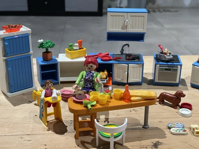 PLAYMOBIL MAISON - Cuisine bleue #5329 EUR 7,00 - PicClick FR