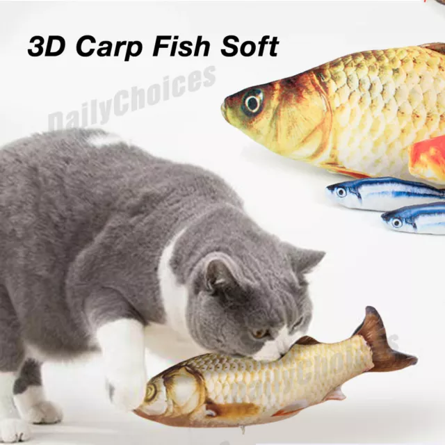 Pet Cat Play Fish Shape Mint Catnip Chewing Kids Gifts Interactive Scratch Toy 2