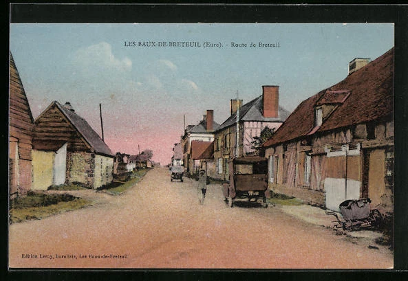 CPA Les Baux-de-Breteuil, Route de Breteuil