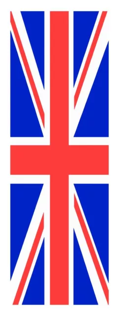 2 x THIN UNION JACK Flag, car, van decal sticker