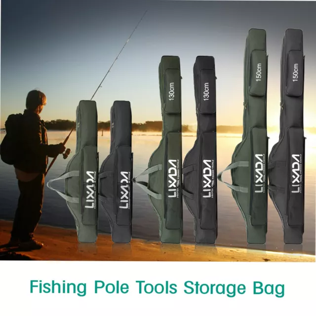 100cm/130cm/210cm Fishing Bag Portable Folding Fishing Rod Reel Bag Fishing J5B6