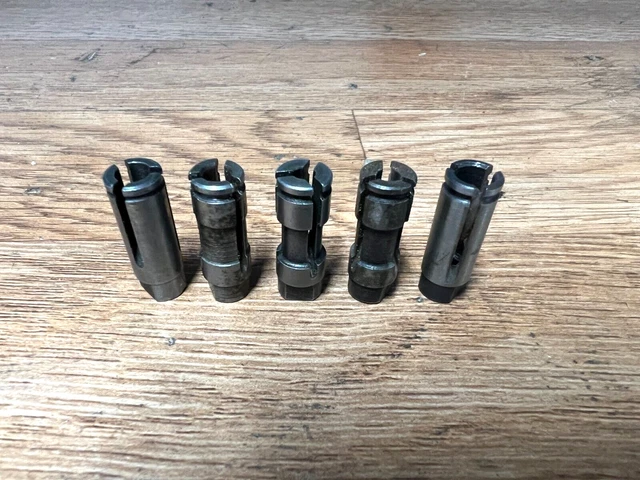 Procunier 1E Tap Collets (5) Pcs. #6- 8- 10 - 12 & 1/4