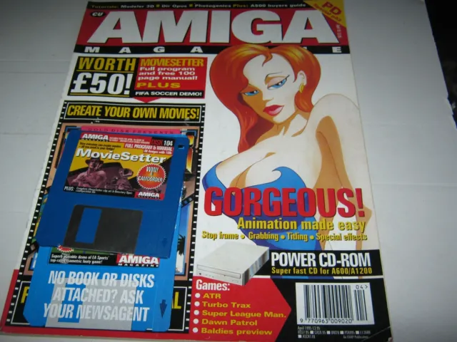 CU Amiga  Magazine April 1995 [Includes One Floppy Disk]