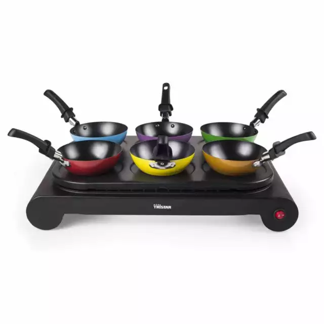 Tristar Ensemble de wok 1000 W Noir 2