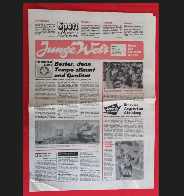 1.8.1988 Dynamo DRESDEN * DDR syrische Märtyrer Kinder aufgenommen * Junge WELT